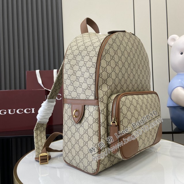 Gucci專櫃古馳最新款Emblem系列男士雙肩背包 jh2592型號：821159